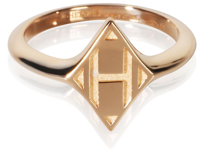 Anillo H Gambade de oro rosa Hermès