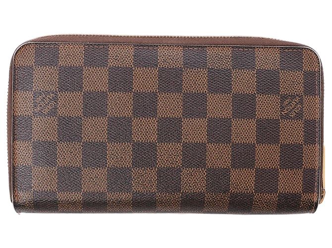Louis Vuitton Zippy Damier Ebene Wallet in Brown N60003