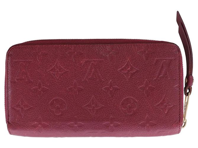 Cartera Louis Vuitton Zippy Empreinte Leather en rojo M62214 Roja