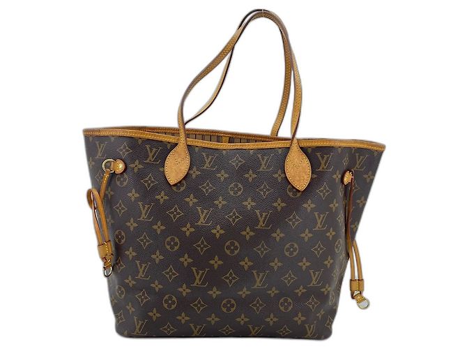Borsa Tote Louis Vuitton Neverfull MM in marrone