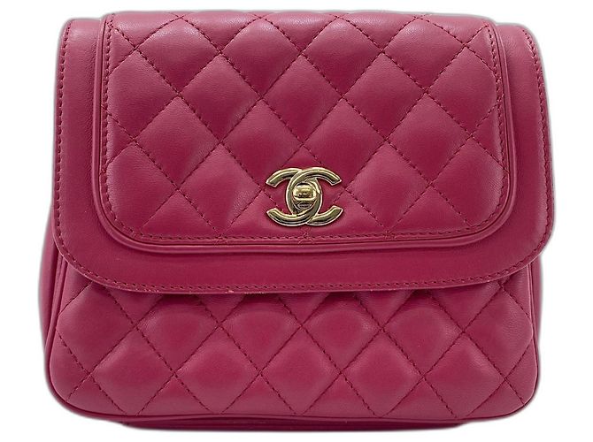 Borsa a tracolla Chanel Matelassé in rosa