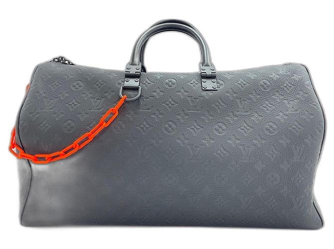 Borsa Boston Louis Vuitton Keepall Bandoulière Nero
