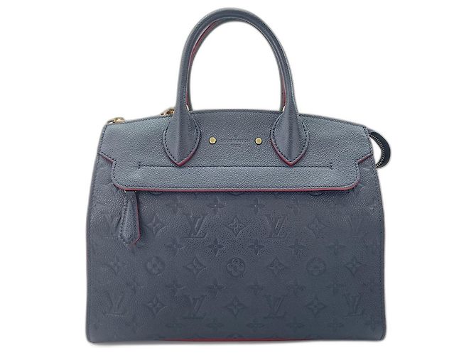 Borsa Louis Vuitton Pont Neuf MM in Navy Blu navy