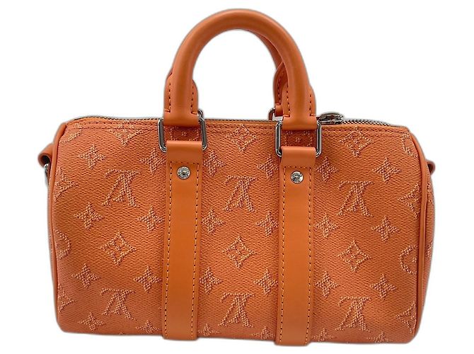 Borsa Louis Vuitton Keepall Bandoulière 25 Arancione