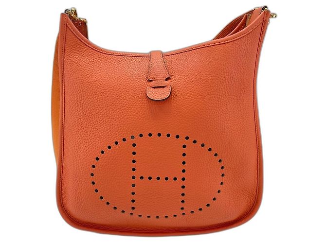 Hermès Borsa a tracolla HERMES Evelyne 3PM, Orange Arancione