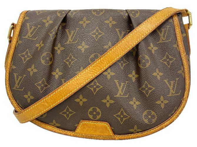 Borsa a tracolla Louis Vuitton Monogram Menilmontant PM Marrone