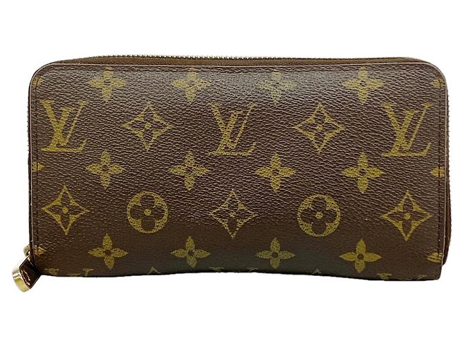 Cartera Zippy Monogram Louis Vuitton Castaño