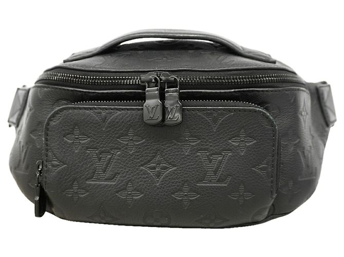 Sac banane Louis Vuitton Monogram Shadow Rush Noir