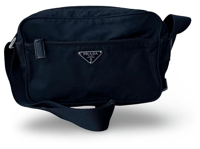 Prada Tessuto Crossbody Bag Black Nylon