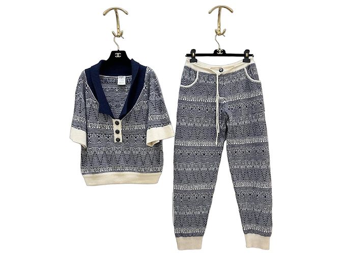 Chanel Kaschmir-Strickset Sz.38 gebraucht