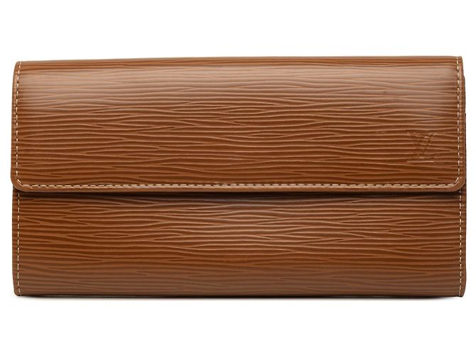 Cartera larga Louis Vuitton Epi Sarah Brown Castaño