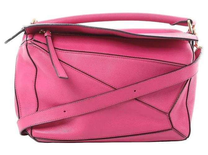 Borsa a mano 2Way LOEWE Puzzle Medium in pelle, Rosa Beige