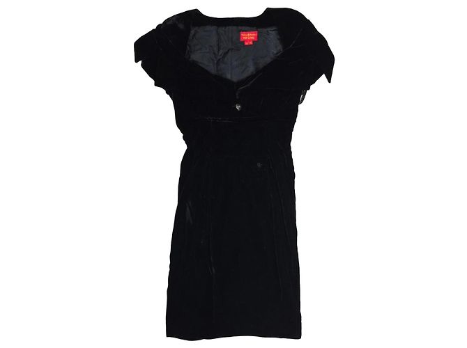 Vivienne Westwood Red Label Samtkleid Schwarz