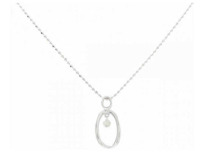 Autre Marque Diamantenhalskette Au750 Silber
