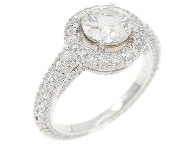 Autre Marque Anello Graff in oro bianco 18K e diamanti Argento