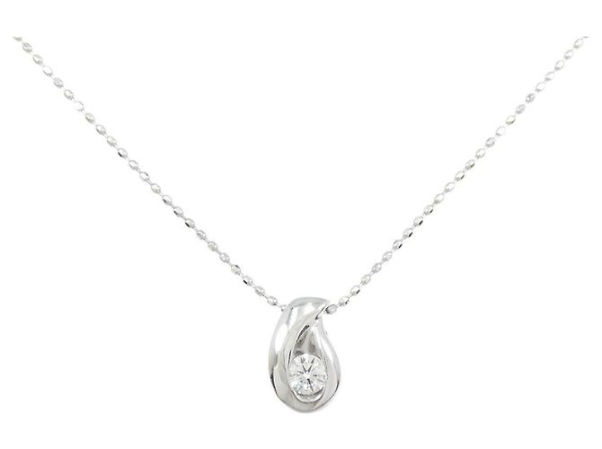 Autre Marque Collar de Diamantes Au750 Plata