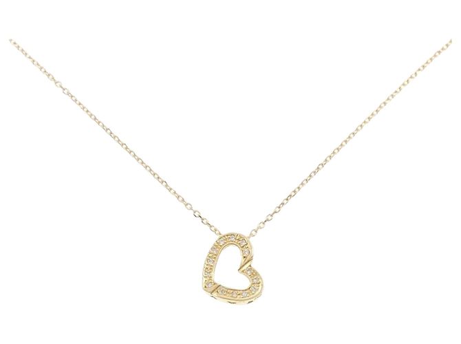 Autre Marque Collana Cuore con Diamanti Au750 D'oro
