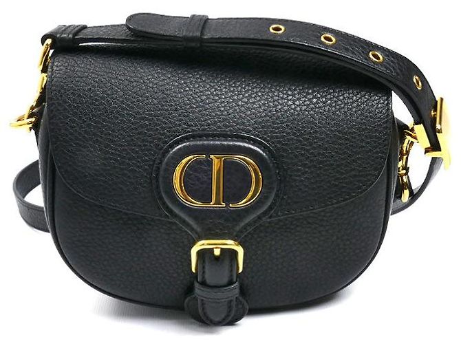 Sac à épaule Dior Bobby Small en cuir Noir