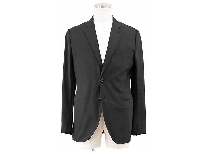 Chaqueta de gabardina de algodón Hermès 2023SS Negro