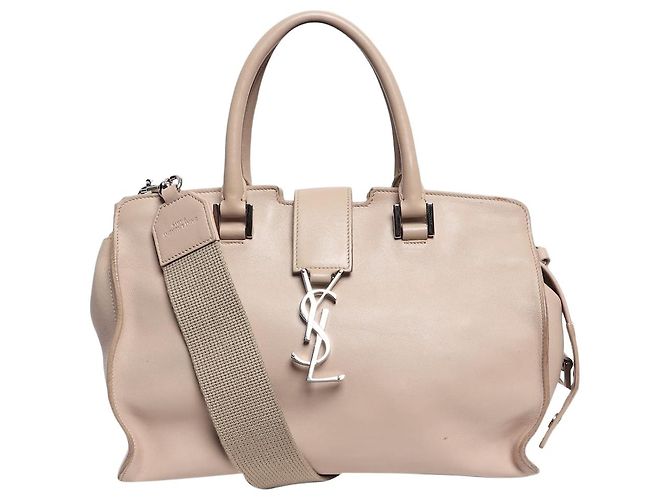 Saint Laurent Borsa Cabas 2way Monogram Neutra
