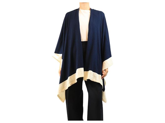 Autre Marque Kaschmir-Schal in Navy - size OS Marineblau