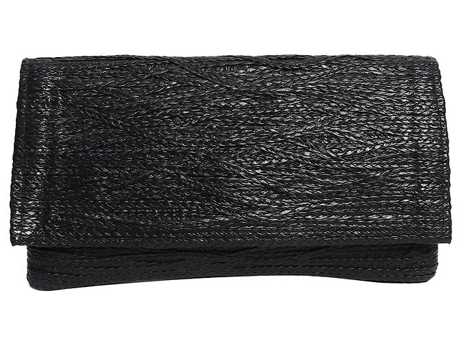 Jay Ahr Clutch intrecciata nera Nero