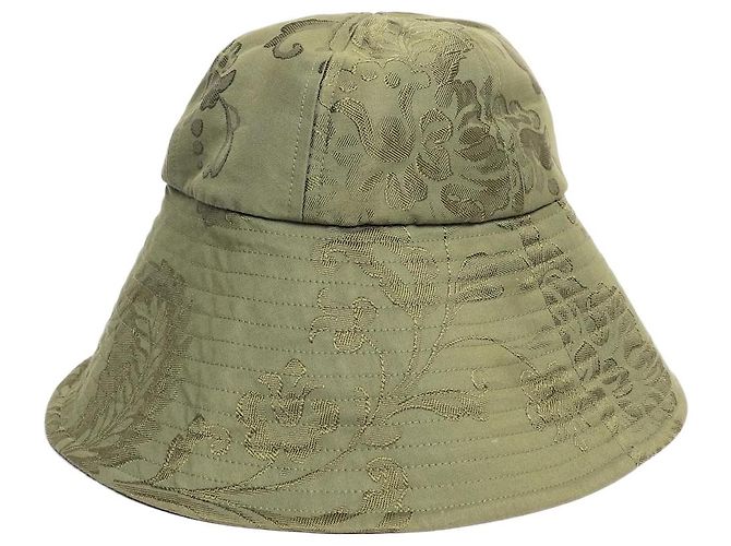 Erdem Cappello bucket in jacquard verde