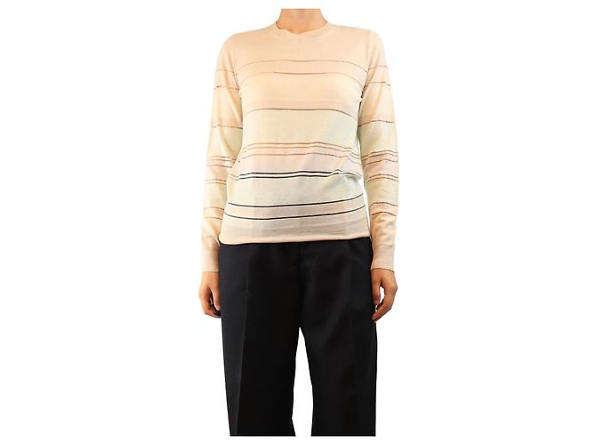 Jason Wu Top in lana a righe pastel - size L Multicolore