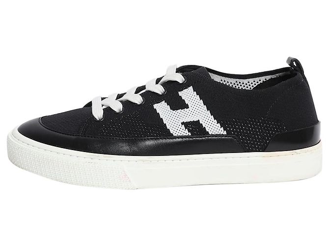 Hermès Baskets en maille Deep noires - taille EU 38