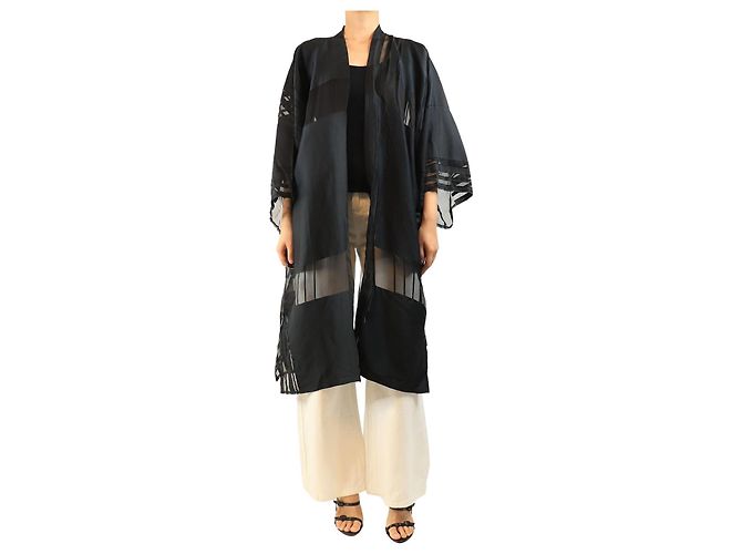 Autre Marque Copricostume in misto seta nero - size S