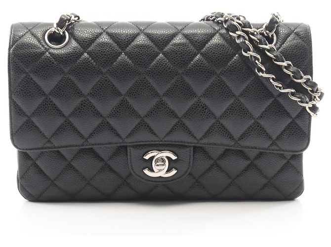 Borsa a tracolla Chanel Matelassé Double Flap Nero