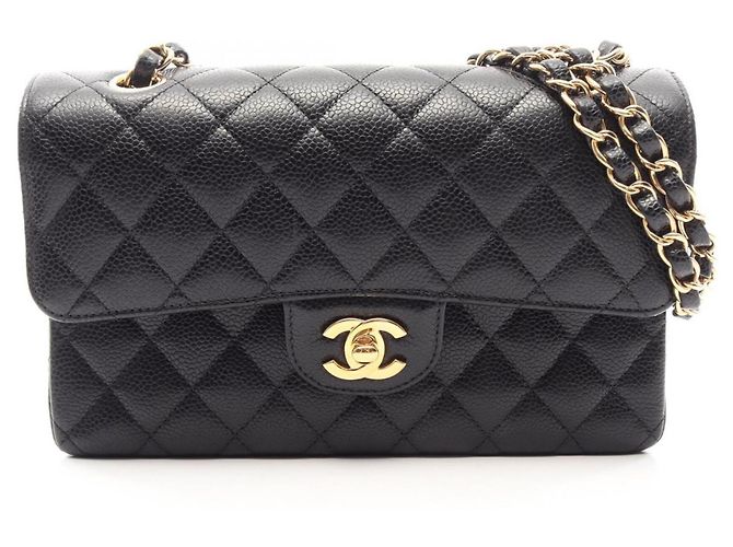 Borsa a tracolla Chanel Matelassé Double Flap Nero