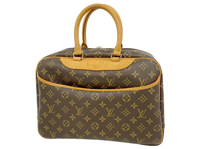 Borsa Louis Vuitton Monogram Deauville Marrone
