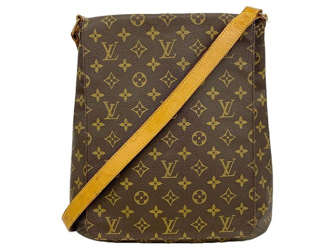 Borsa a tracolla Louis Vuitton Monogram Musette Marrone