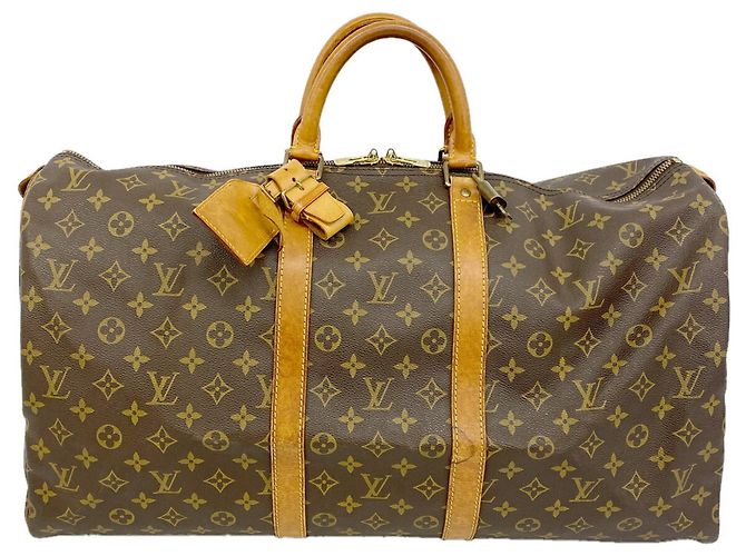 Louis Vuitton Boston Monogram Keepall 55 Marrone