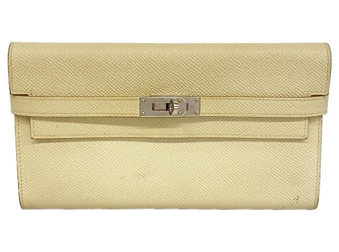 Hermès Hermes Kelly Long Wallet White