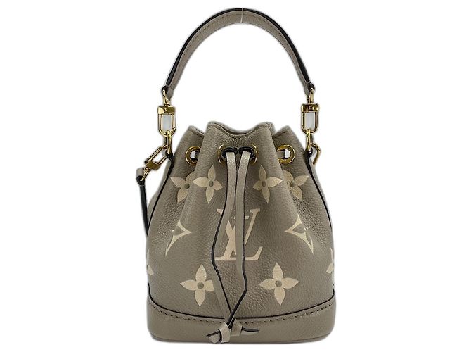 Louis Vuitton Nano Noe Schultertasche Beige