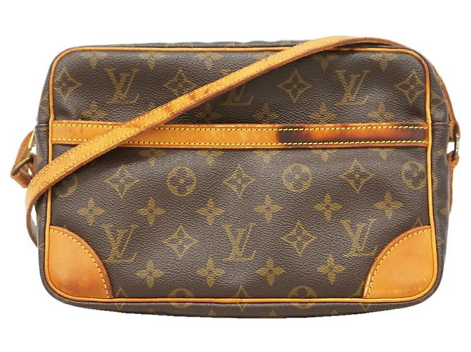 Borsa a tracolla Louis Vuitton Monogram Trocadero 27 Marrone