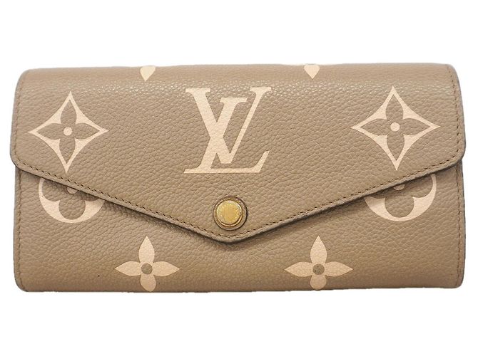 Cartera Larga Louis Vuitton Monogram Empreinte Gris Crudo