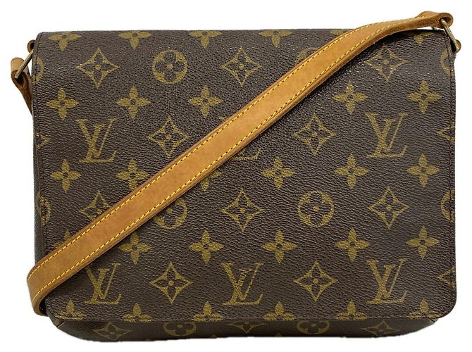 Borsa a tracolla Louis Vuitton Monogram Musette Tango Marrone