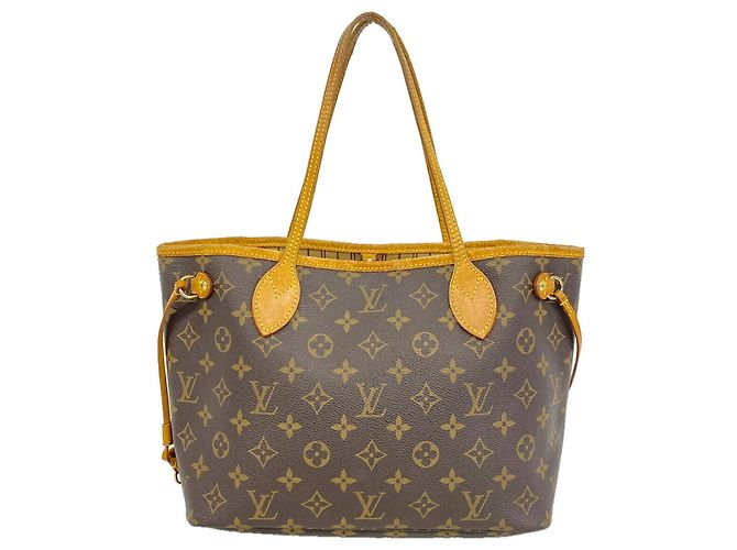 Sac cabas Louis Vuitton Monogram Neverfull PM Marron