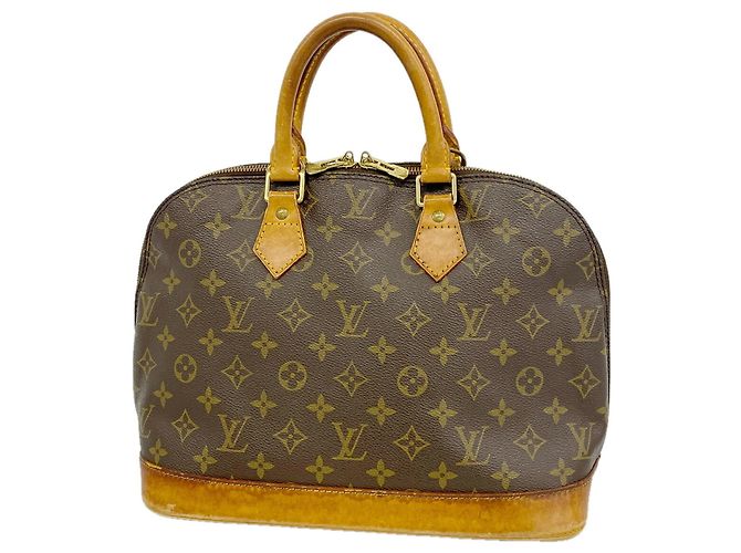 Louis Vuitton Alma Monogram Handtasche Braun