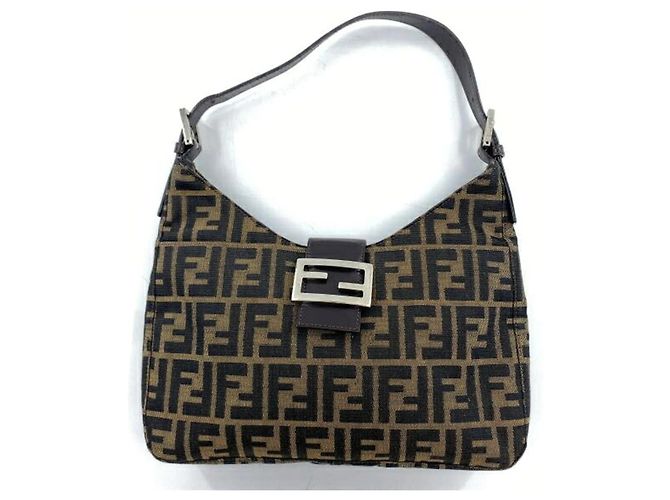 Zucca Borsa a secchiello Fendi Mamma Marrone
