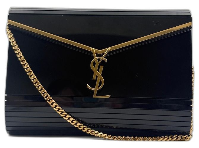 Borsa a tracolla minaudière Vicki Yves Saint Laurent Nero