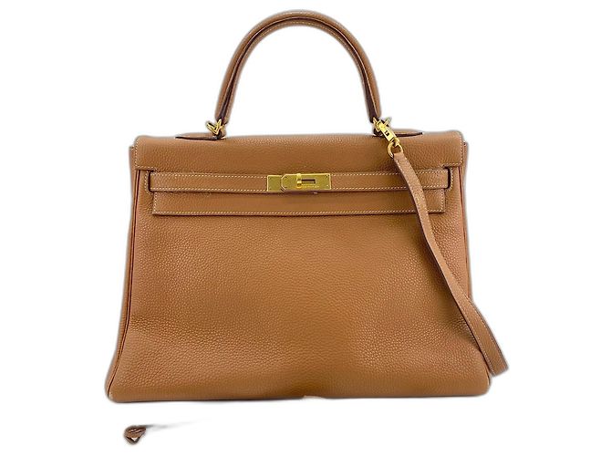 Hermès Bolso HERMES Kelly 35 en Beige