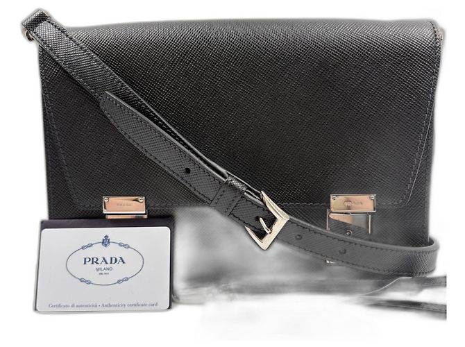 Borsa a tracolla Prada nera Nero