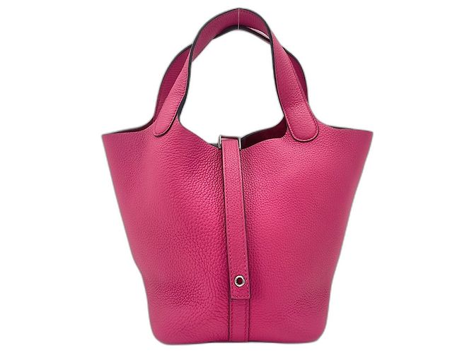 Hermès Bolsa HERMES Picotin Lock PM em rosa