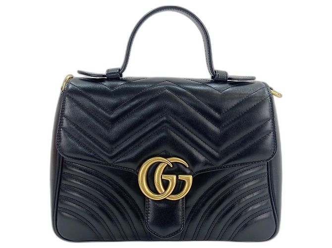 Borsa a mano e a tracolla GUCCI GG Marmont Nero