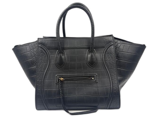 Céline Celine Luggage Micro Handtasche - Black Schwarz