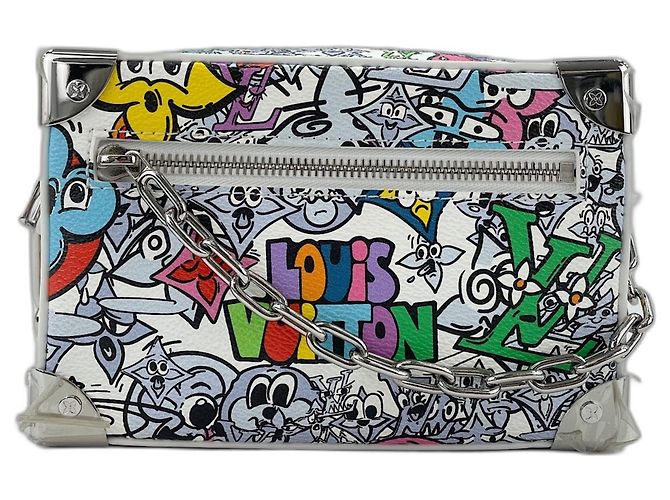 Borsa a tracolla Louis Vuitton Mini Soft Trunk Bianco